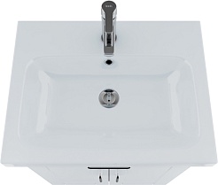 Iddis Тумба с раковиной New Sena 60 белая/светлое дерево – фотография-7